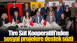 Tire Süt Kooperatifi'nden sosyal projelere destek sözü
