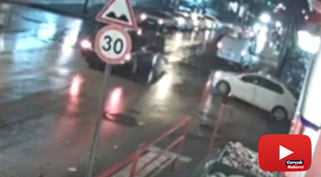 Yayaya çarpıp kaçtı