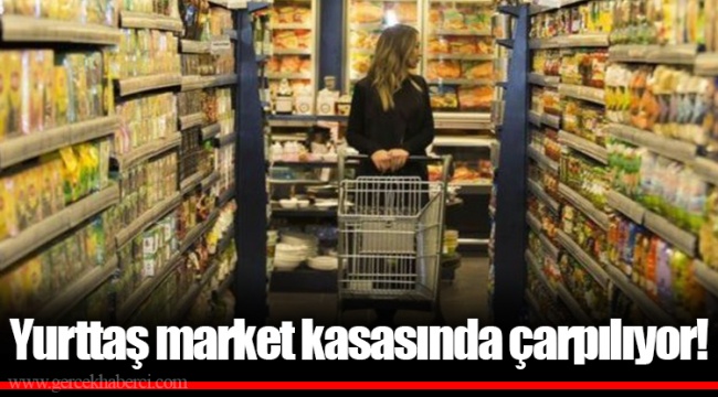 Yurttaş market kasasında çarpılıyor!