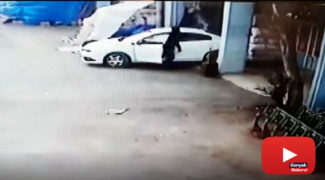 10 bin liralık Antep fıstığını 45 saniyede çaldı