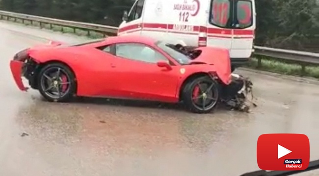 7 milyon TL’lik lüks aracın kazadan önceki ve sonraki halini görenler şaşkınlıklarını gizleyemedi