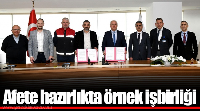 Afete hazırlıkta örnek işbirliği