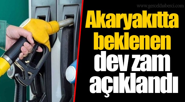 Akaryakıtta beklenen dev zam açıklandı