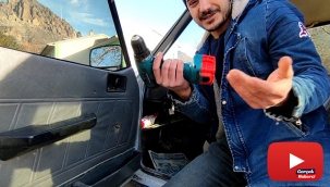 Aracına bulduğu çözümle sosyal medyada ilgi odağı oldu