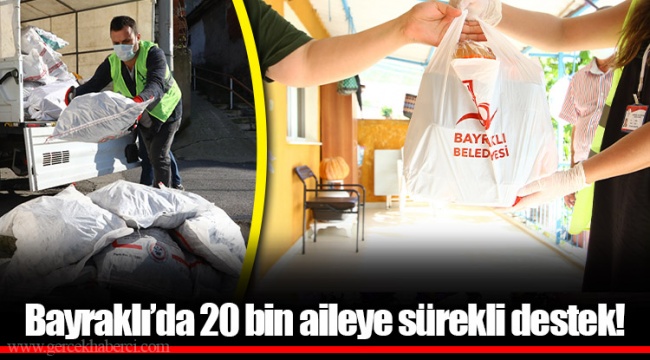Bayraklı’da 20 bin aileye sürekli destek!