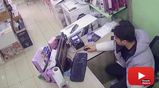 Beyaz eşya mağazasında milyonluk gasp kamerada