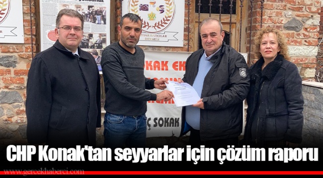 CHP Konak'tan seyyarlar için çözüm raporu