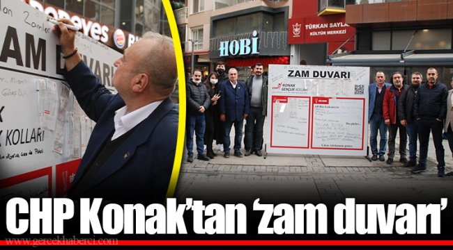 CHP Konak’tan ‘zam duvarı’