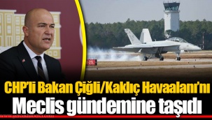 CHP’li Bakan Çiğli/Kaklıç Havaalanı’nı Meclis gündemine taşıdı
