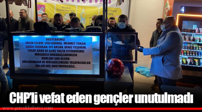 CHP’li vefat eden gençler unutulmadı