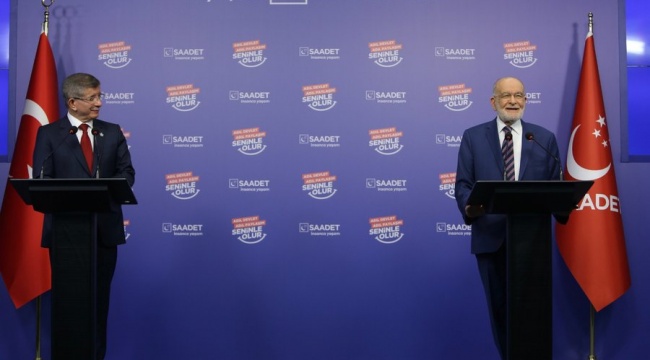 Davutoğlu ve Karamollaoğlu ortak basın açıklaması yaptı: Türkiye&#039;yi bu dar boğazdan çıkaracağız