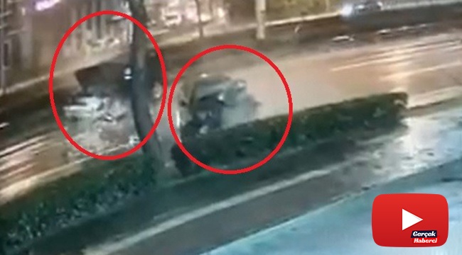 Dehşet anları kamerada...Sol şeritte tersten geldi. faciaya yol açtı