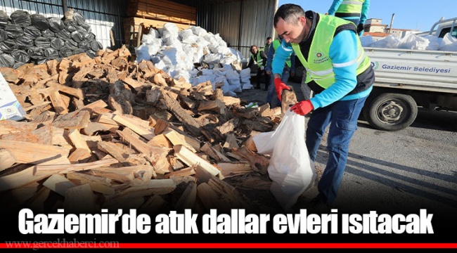 Gaziemir’de atık dallar evleri ısıtacak