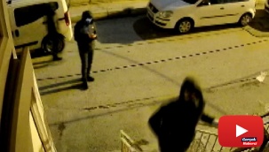 Hırsızlar bir anda karşısına çıkınca çığlık çığlığa bağırdı