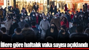 İllere göre haftalık vaka sayısı açıklandı