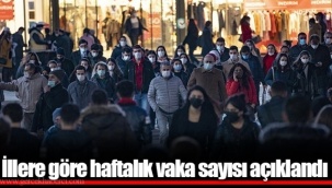 İllere göre haftalık vaka sayısı açıklandı