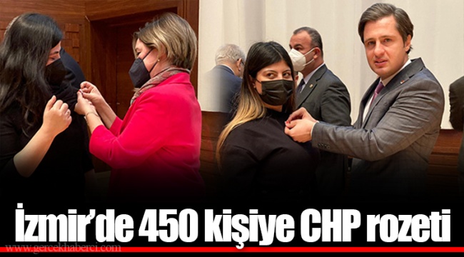 İzmir'de 450 kişiye CHP rozeti