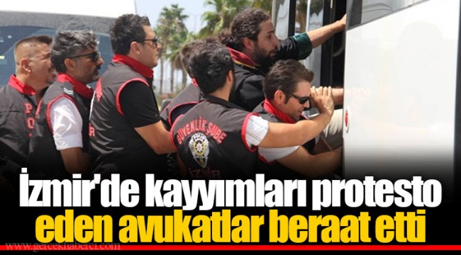 İzmir'de kayyımları protesto eden avukatlar beraat etti