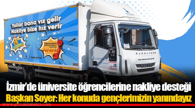 İzmir’de üniversite öğrencilerine nakliye desteği