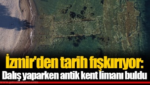 İzmir'den tarih fışkırıyor: Dalış yaparken antik kent limanı buldu