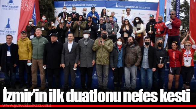 İzmir’in ilk duatlonu nefes kesti