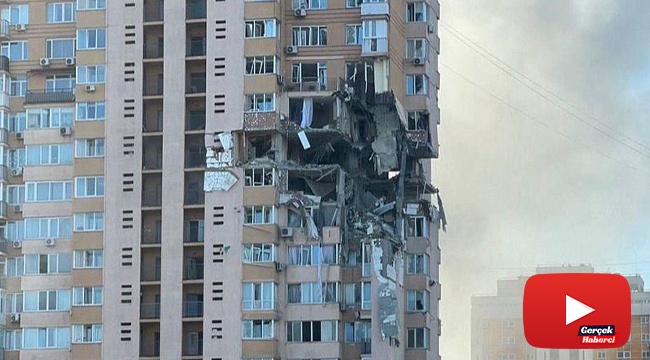 Kiev’de binaya bomba düştü