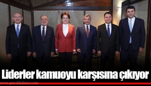Liderler kamuoyu karşısına çıkıyor