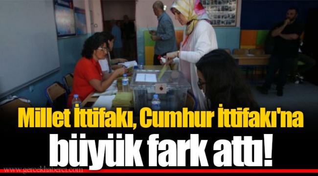 Millet İttifakı, Cumhur İttifakı'na büyük fark attı!
