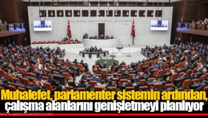 Muhalefet, parlamenter sistemin ardından, çalışma alanlarını genişletmeyi planlıyor