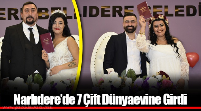 Narlıdere’de 7 Çift Dünyaevine Girdi