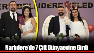 Narlıdere’de 7 Çift Dünyaevine Girdi