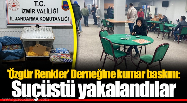 'Özgür Renkler' Derneğine kumar baskını: Suçüstü yakalandılar