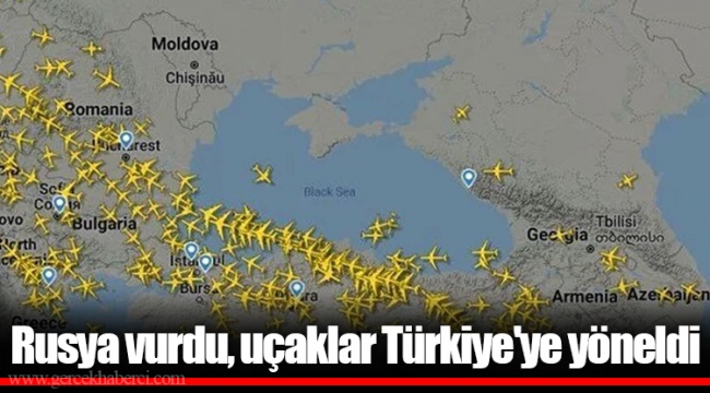 Rusya vurdu, uçaklar Türkiye'ye yöneldi