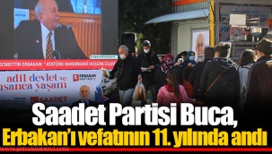Saadet Partisi Buca, Erbakan’ı vefatının 11. yılında andı