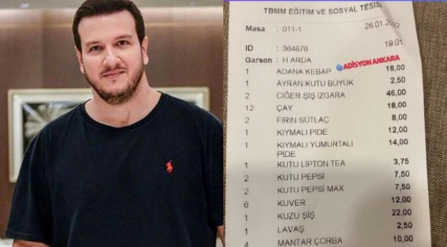 Şahan Gökbakar TBMM Adisyonunu Paylaştı: Bu Gerçek mi?