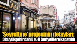 'Seyreltme' projesinin detayları: 3 büyükşehir dahil, 16 il Suriyelilere kapatıldı
