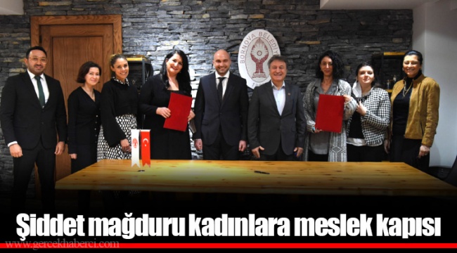 Şiddet mağduru kadınlara meslek kapısı