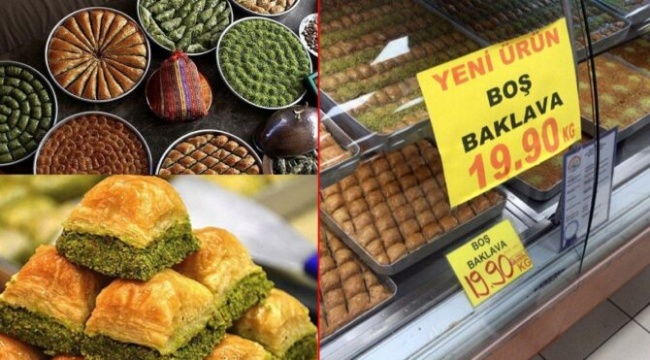 Tatlının tadı kaçtı, imdada ‘Boş baklava’ yetişti