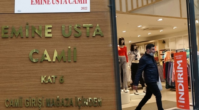 Trabzon'da 6 katlı binanın en üst katına cami inşa edildi, girişi mağazadan yapılıyor