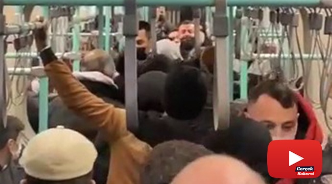 Tramvay içinde tekme tokat kavga kameralara yansıdı