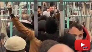 Tramvay içinde tekme tokat kavga kameralara yansıdı