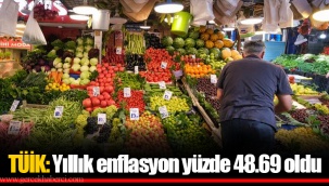 TÜİK: Yıllık enflasyon yüzde 48.69 oldu