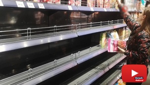 Ukrayna'da market rafları boş kaldı