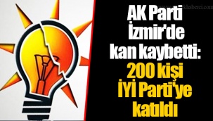 AK Parti İzmir'de kan kaybetti: 200 kişi İYİ Parti'ye katıldı