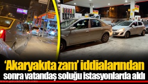 ‘Akaryakıta zam’ iddialarından sonra vatandaş soluğu istasyonlarda aldı