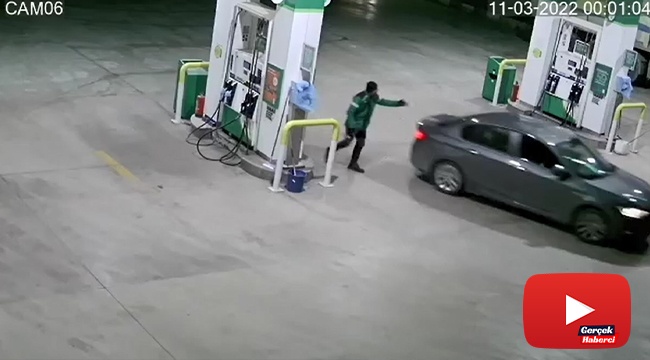 Aracının deposunu doldurup parasını ödemeden kaçtı