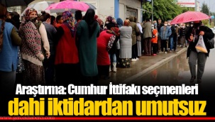Araştırma: Cumhur İttifakı seçmenleri dahi iktidardan umutsuz