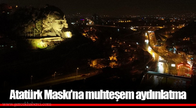 Atatürk Maskı’na muhteşem aydınlatma