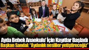 Ayda Bebek Anaokulu’ İçin Kayıtlar Başladı