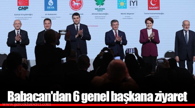 Babacan'dan 6 genel başkana ziyaret
